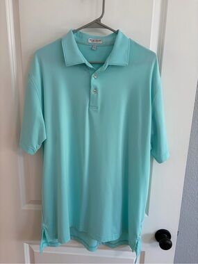 Peter Millar Men's Summer Comfort Polo in Aqua Teal